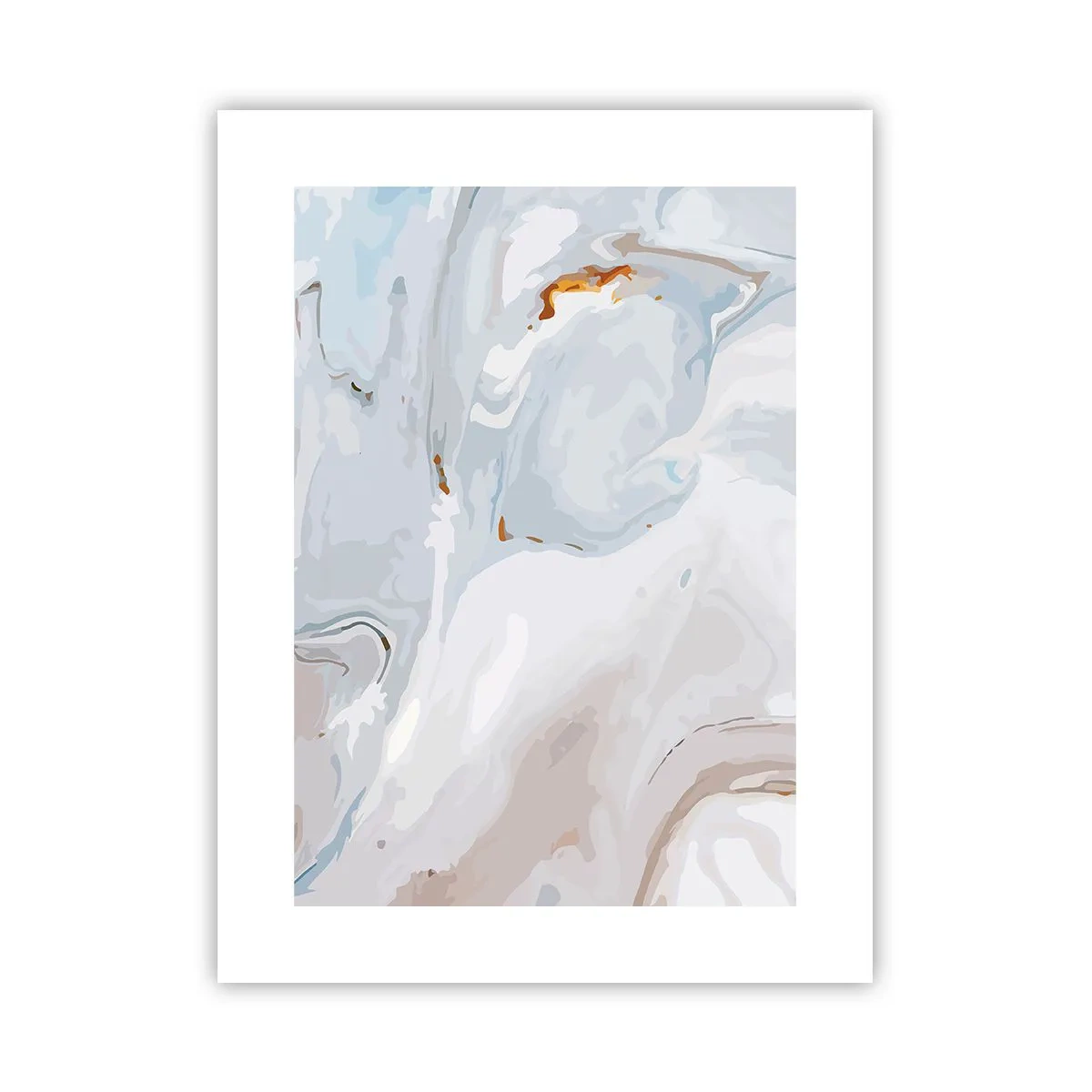 Poster - Bianchi sovrapposti - 30x40 cm