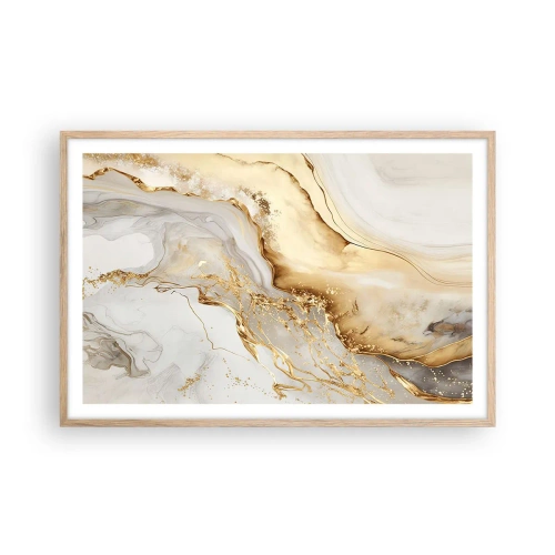 Poster in cornice rovere chiaro - Astrazione: bellezza e bontà - 91x61 cm