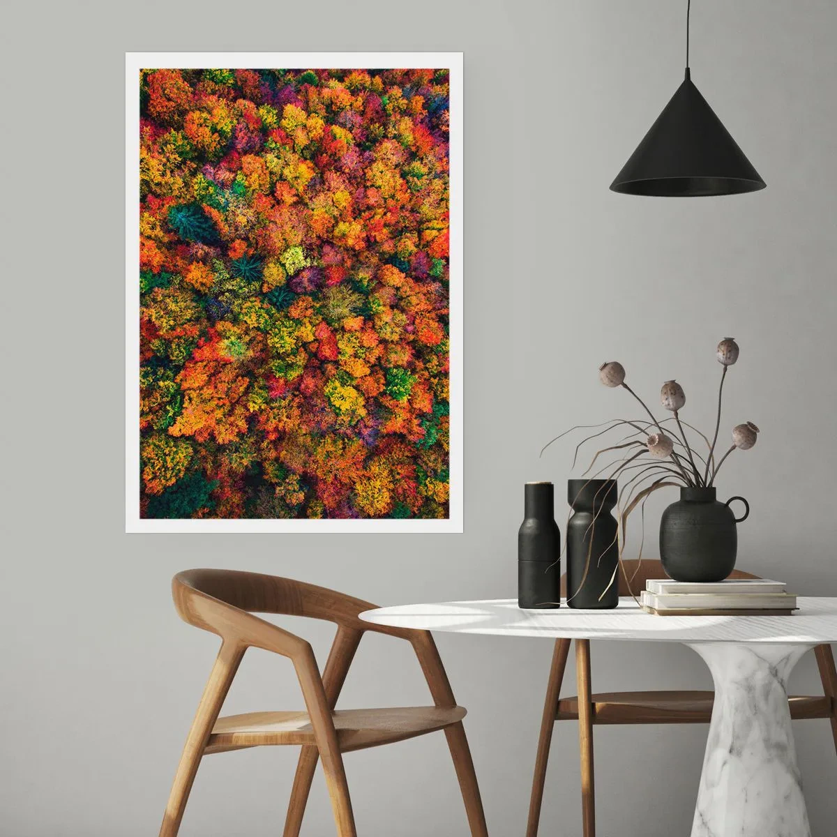 Poster - Il bouquet degli alberi d'autunno - 70x100 cm