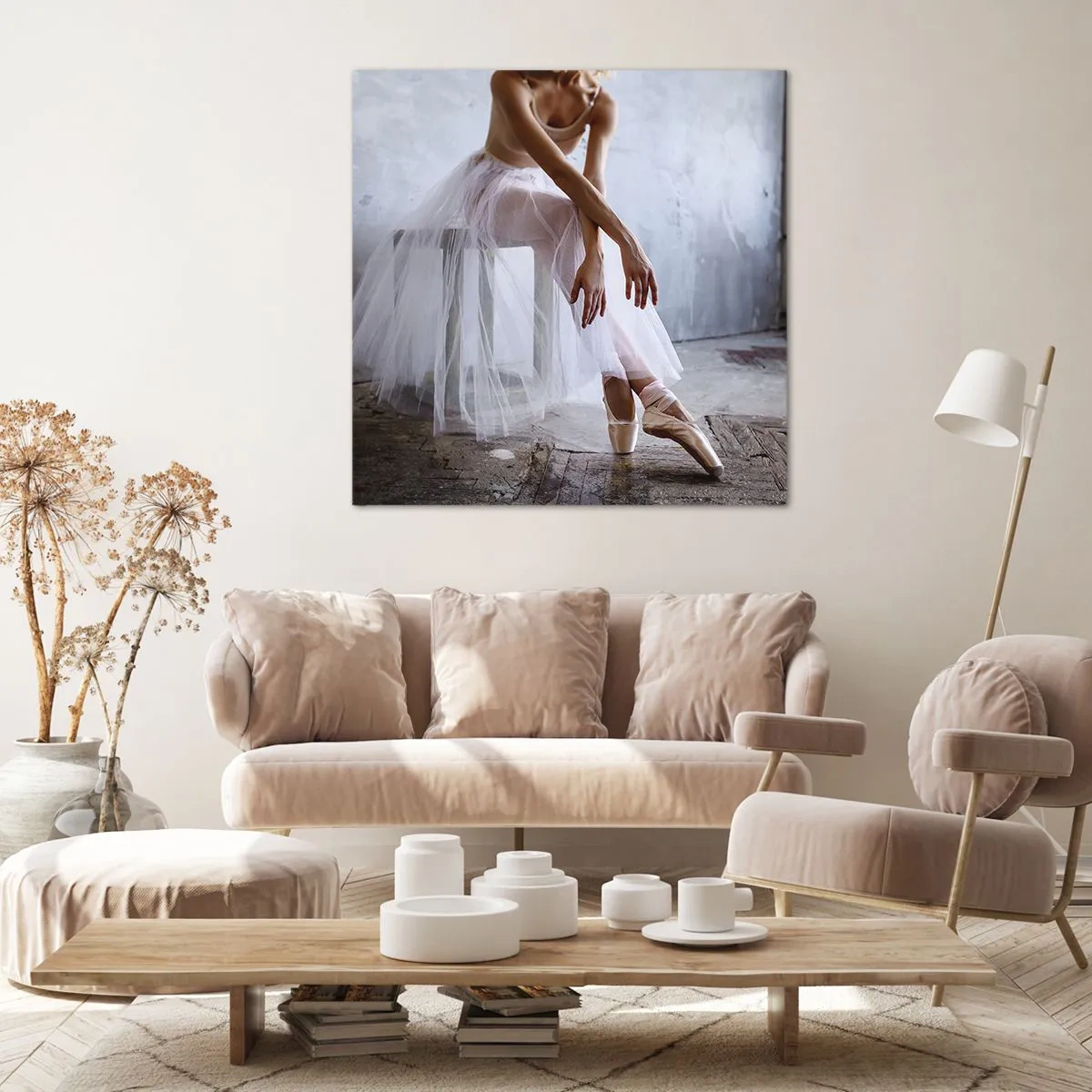 Quadro su tela - Stampe su Tela - Prima che si accendano le luci del palco - 70x70 cm