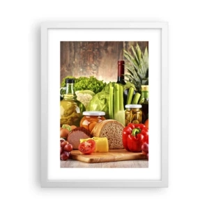 Poster in cornice bianca - Affumicati, arrostiti, marinati - 30x40 cm