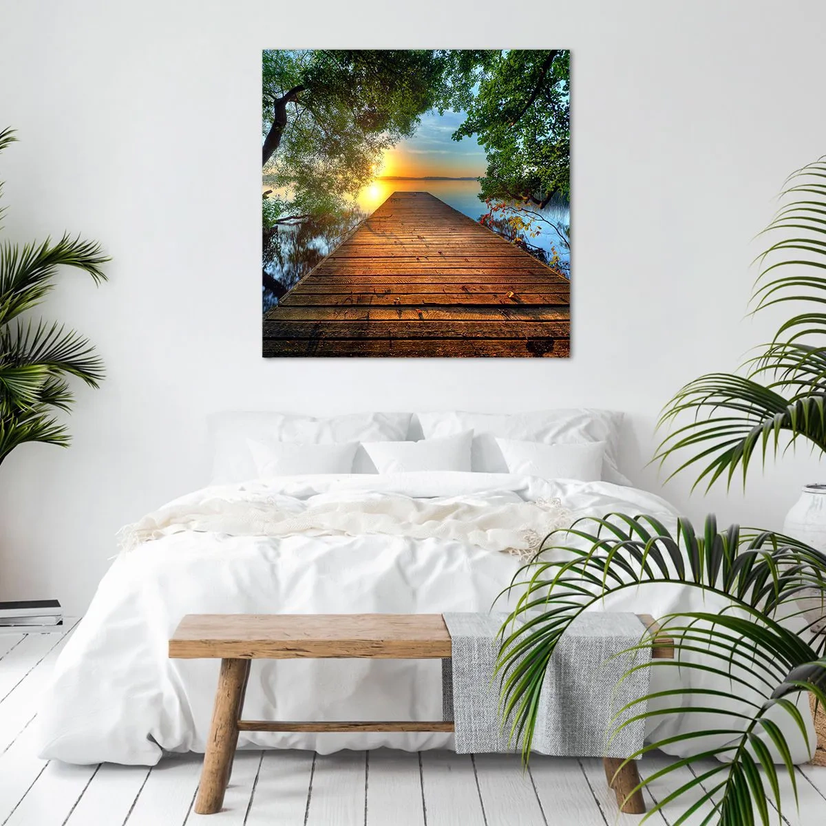 Quadro su tela - Stampe su Tela - Non avere fretta, siediti - 60x60 cm