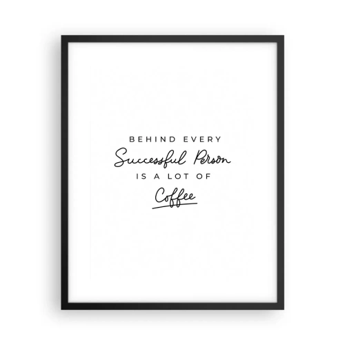 Poster in cornice nera - Il segreto del successo - 40x50 cm