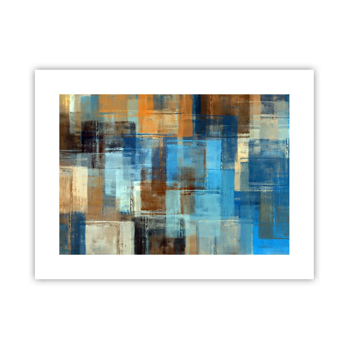 Poster - Attraverso la tenda blu - 40x30 cm
