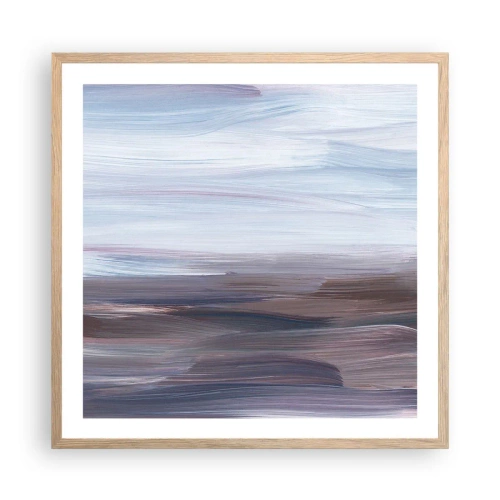 Poster in cornice rovere chiaro - Gli elementi: l'acqua - 60x60 cm