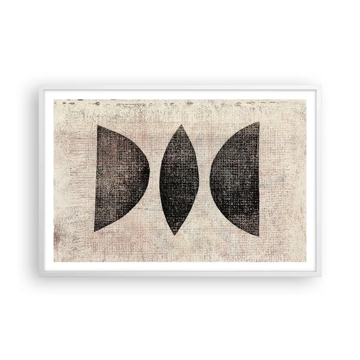 Poster in cornice bianca - Astrazione etnica - 91x61 cm