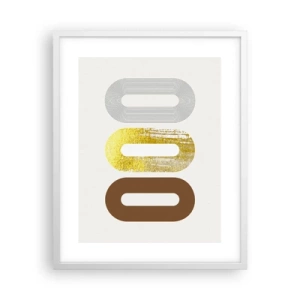 Poster in cornice bianca - Ohh! - 40x50 cm
