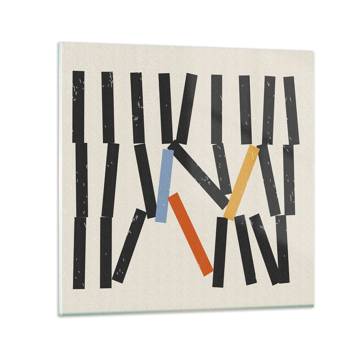Quadro su vetro - Composizione: domino - 50x50 cm