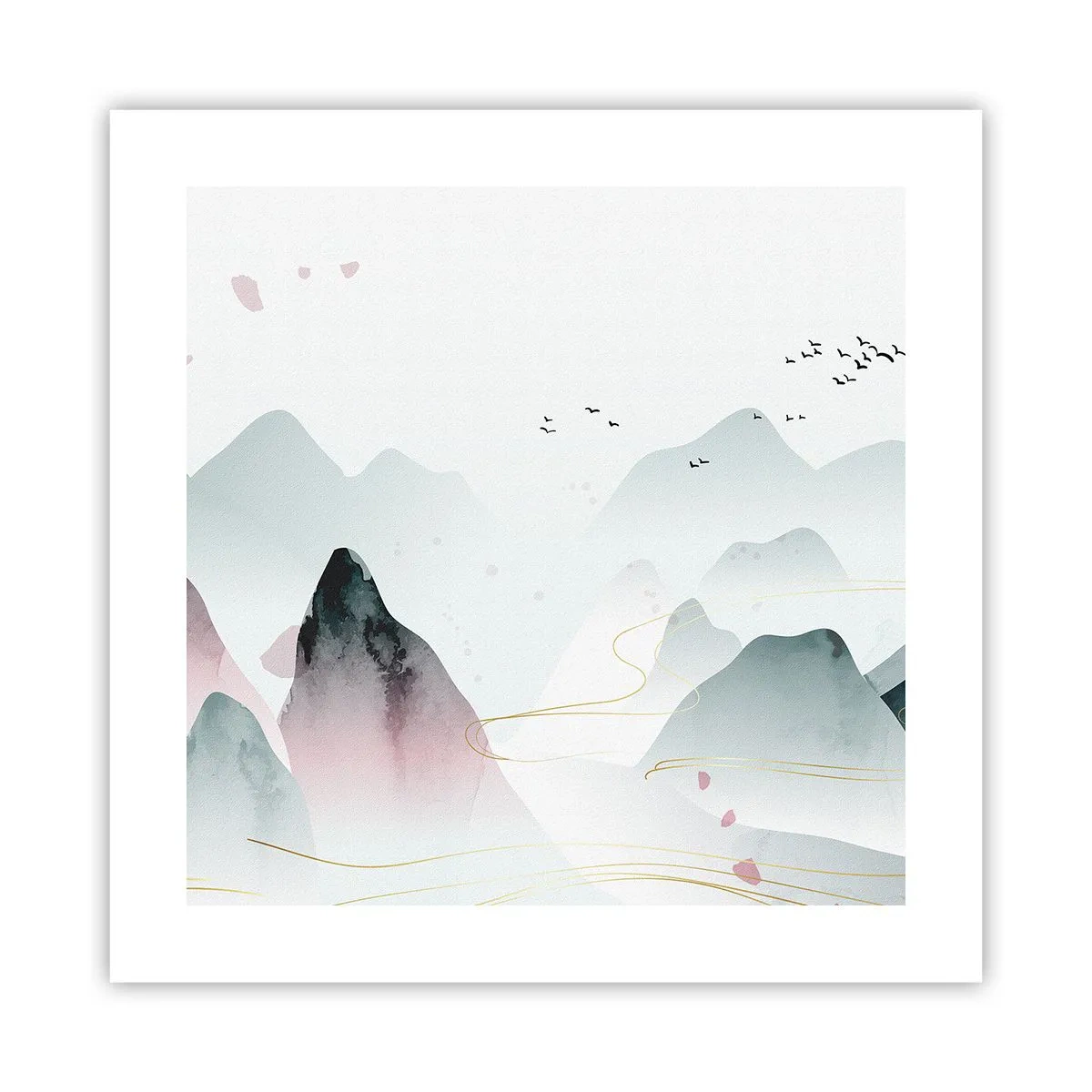 Poster - Oltre le cime - 40x40 cm