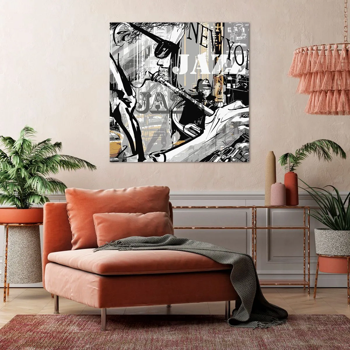Quadro su tela - Stampe su Tela - Al ritmo di New York - 50x50 cm