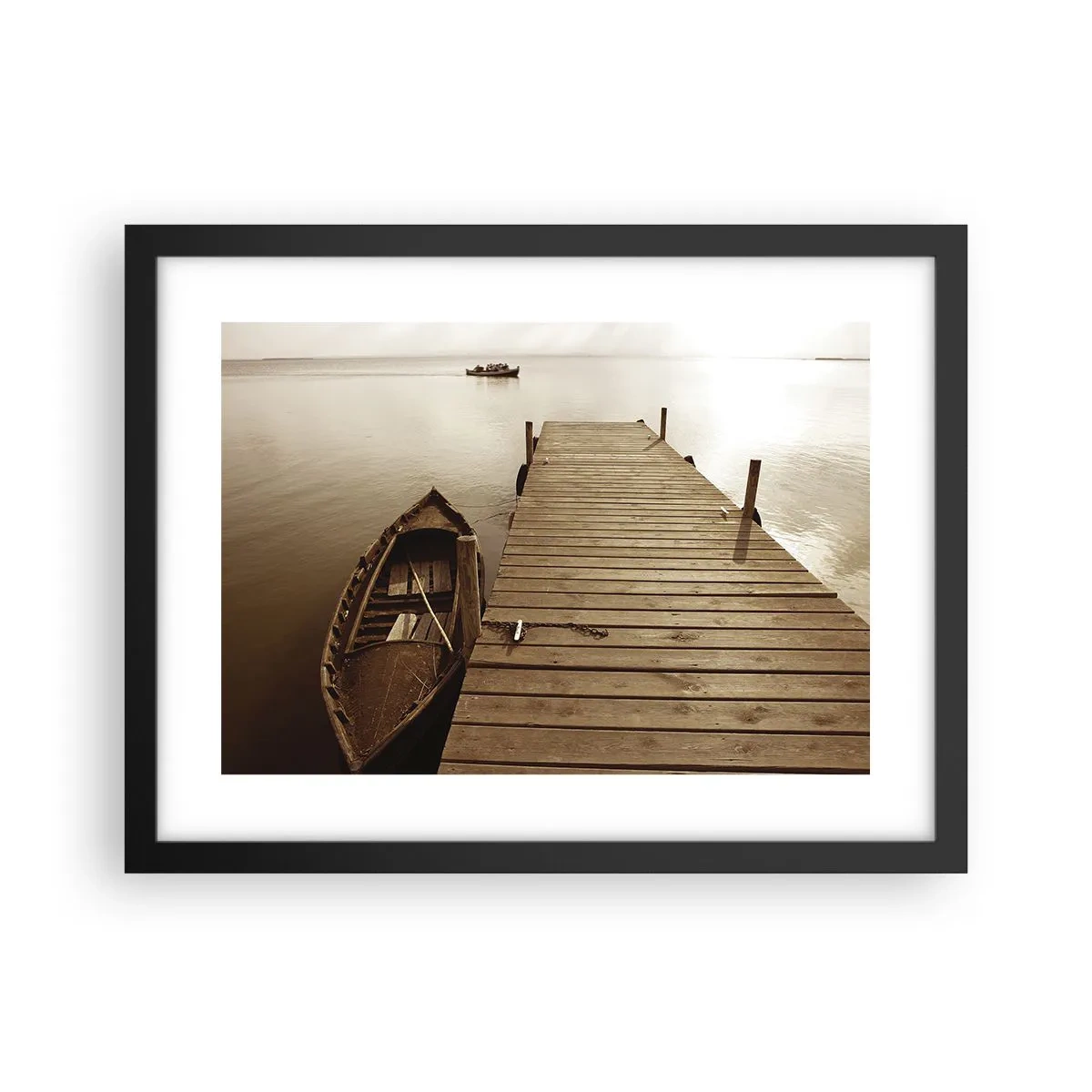 Poster in cornice nera - La grande pace - 40x30 cm