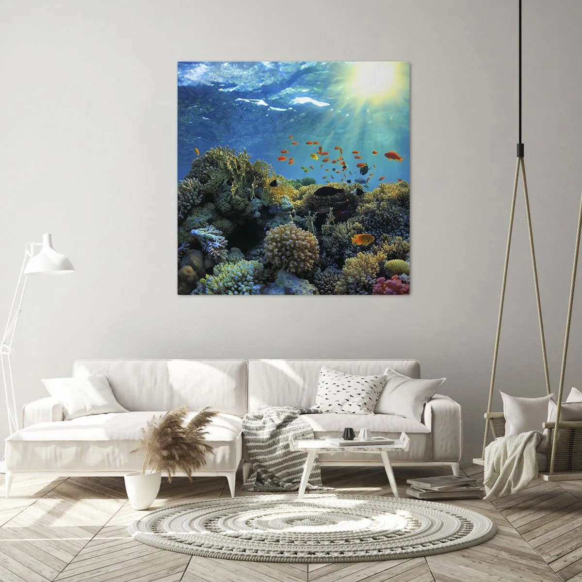 Quadro su tela - Stampe su Tela - Tesori sotto al mare - 40x40 cm