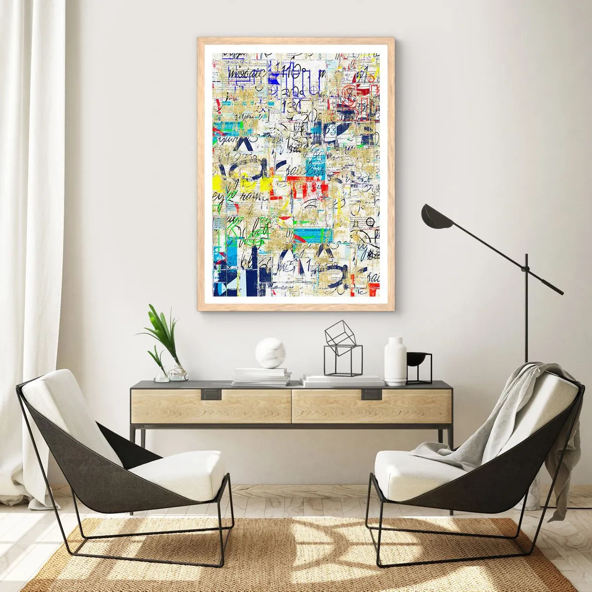 Poster in cornice rovere chiaro - Semplicemente bello da vedere - 30x40 cm