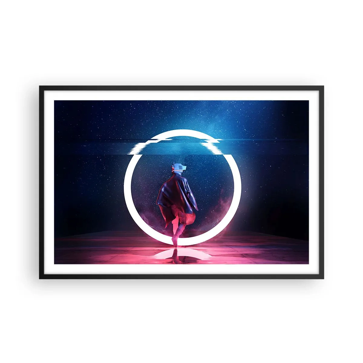 Poster in cornice nera - Tra due mondi - 91x61 cm