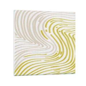 Quadro su vetro - Composizione con lieve deflessione - 30x30 cm