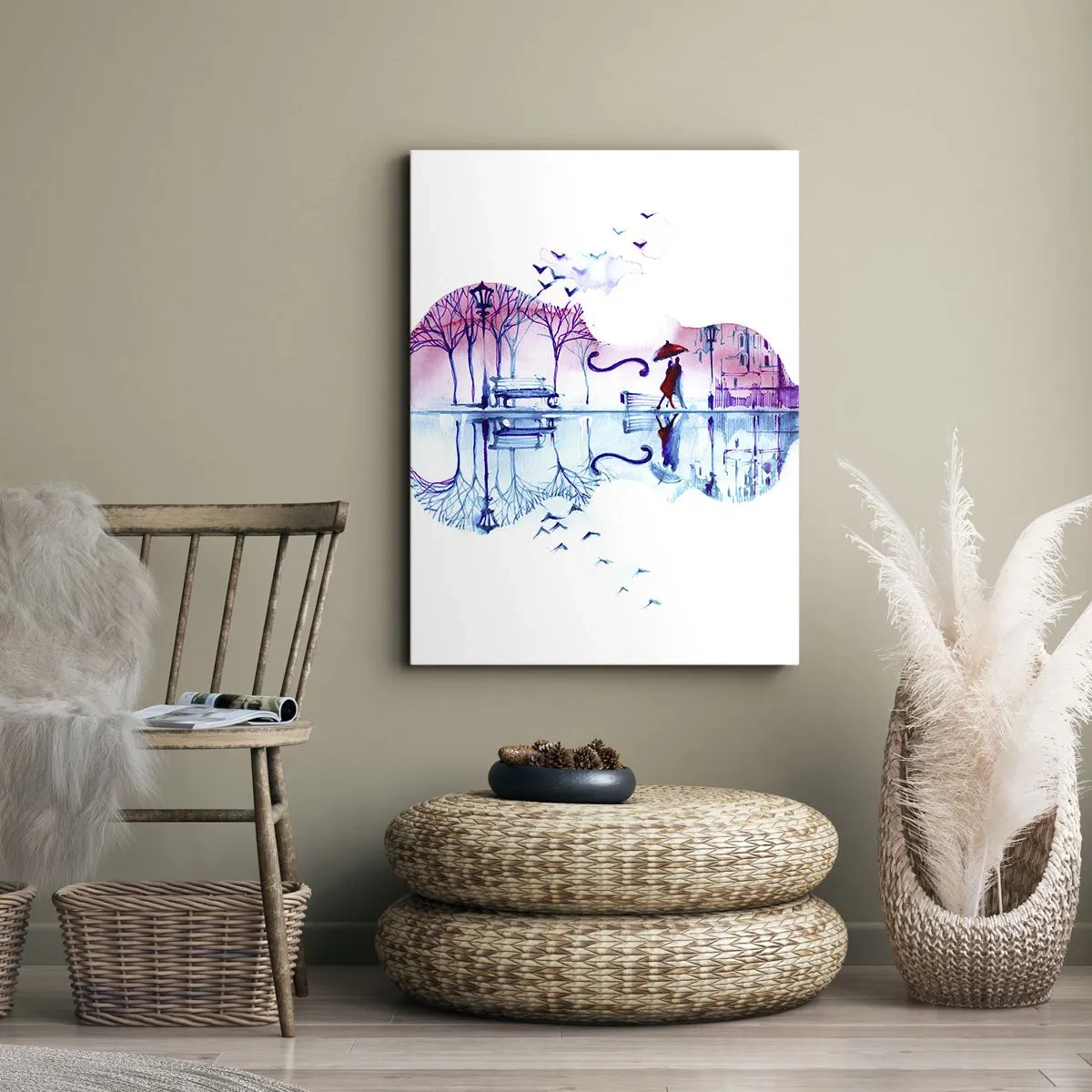 Quadro su tela - Stampe su Tela - Vi porto un cantico di pioggia - 45x80 cm