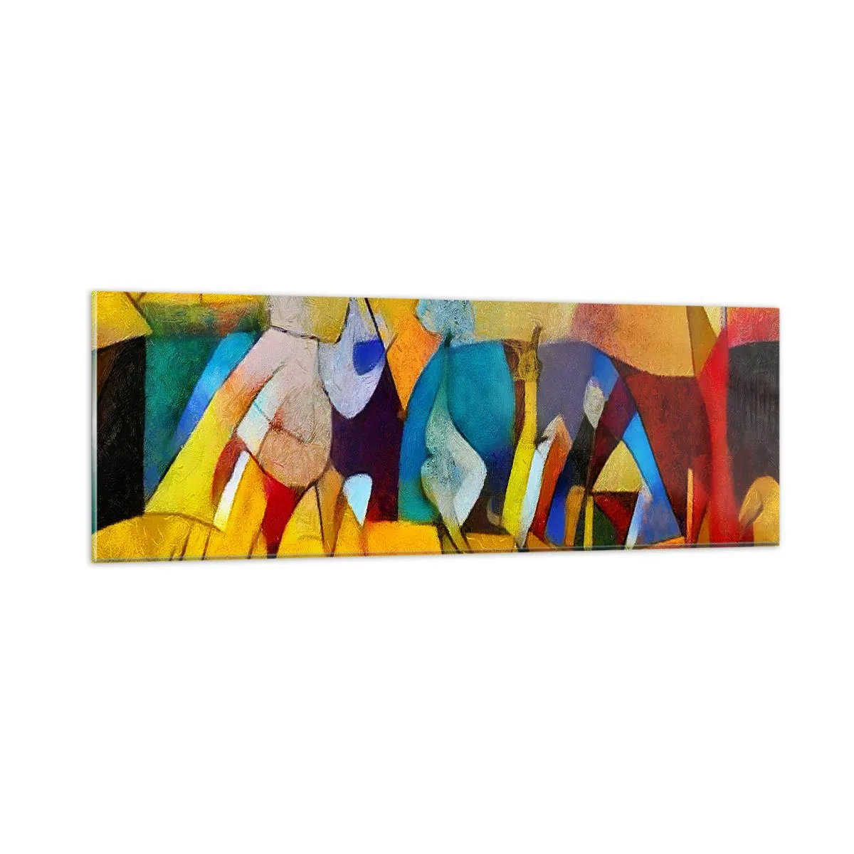 Quadro su vetro - Sole - vita - gioia - 90x30 cm