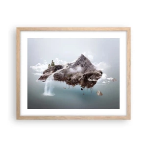 Poster in cornice rovere chiaro - Con l'occhio del surrealista - 50x40 cm