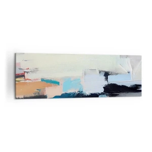 Quadro su tela - Stampe su Tela - Astrazione colorata con pennellate dinamiche - 160x50cm - C'è una logica? - Decorazione murale moderna per soggiorno e camera da letto ARTTOR