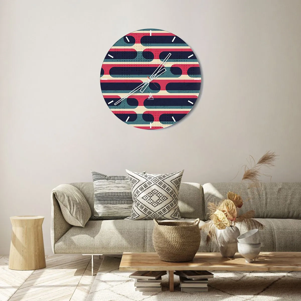 Orologio da parete - Orologio in Vetro - Avanti fino in fondo - 40x40 cm