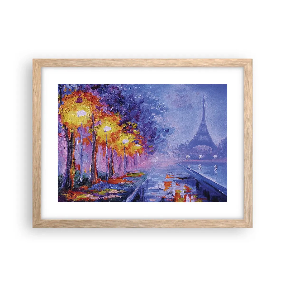 Poster in cornice rovere chiaro - Passeggiata da sogno - 40x30 cm
