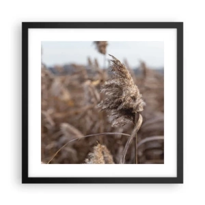 Poster in cornice nera - è tempo di volare col vento - 40x40 cm