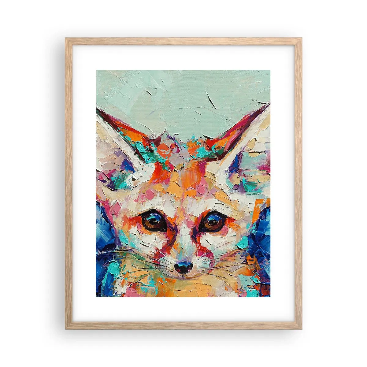 Poster in cornice rovere chiaro - Siete pronti per me? - 40x50 cm