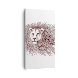 Quadro su tela - Stampe su Tela - Re fiammeggiante - 55x100 cm