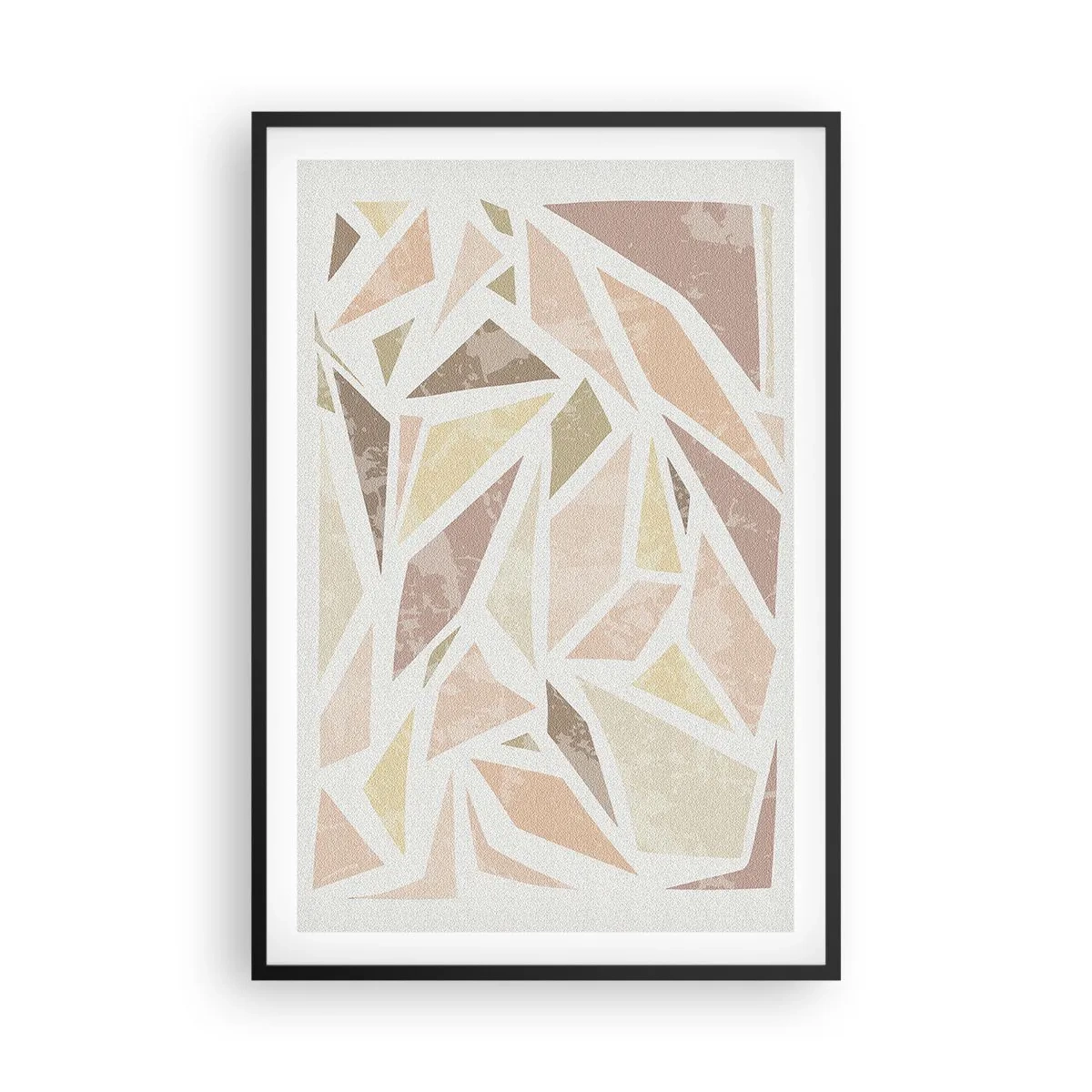 Poster in cornice nera - Composizione da vetrata - 61x91 cm