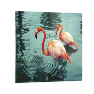 Quadro su vetro - Adesso siamo di moda - 70x70 cm