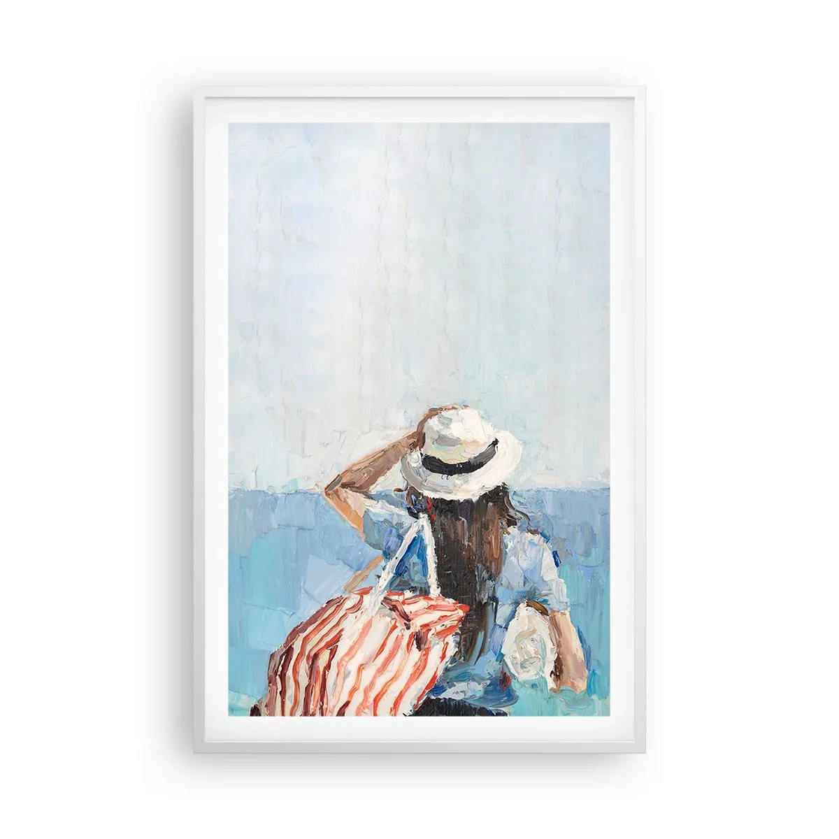 Poster in cornice bianca - Benvenuti in vacanza - 61x91 cm
