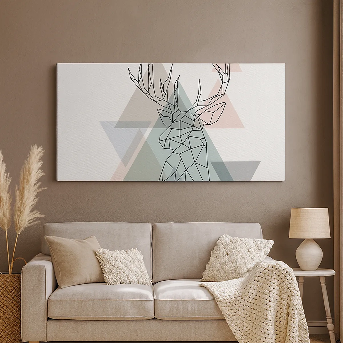 Quadro su tela - Stampe su Tela - Nel bosco geometrico - 30x30 cm