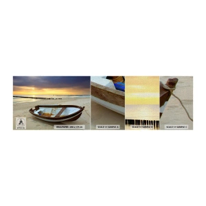 Campione di Fotomurale Premium Canvas - Non vi sono spiagge più belle - Paesaggio, Mare, Spiaggia - 100x30 cm