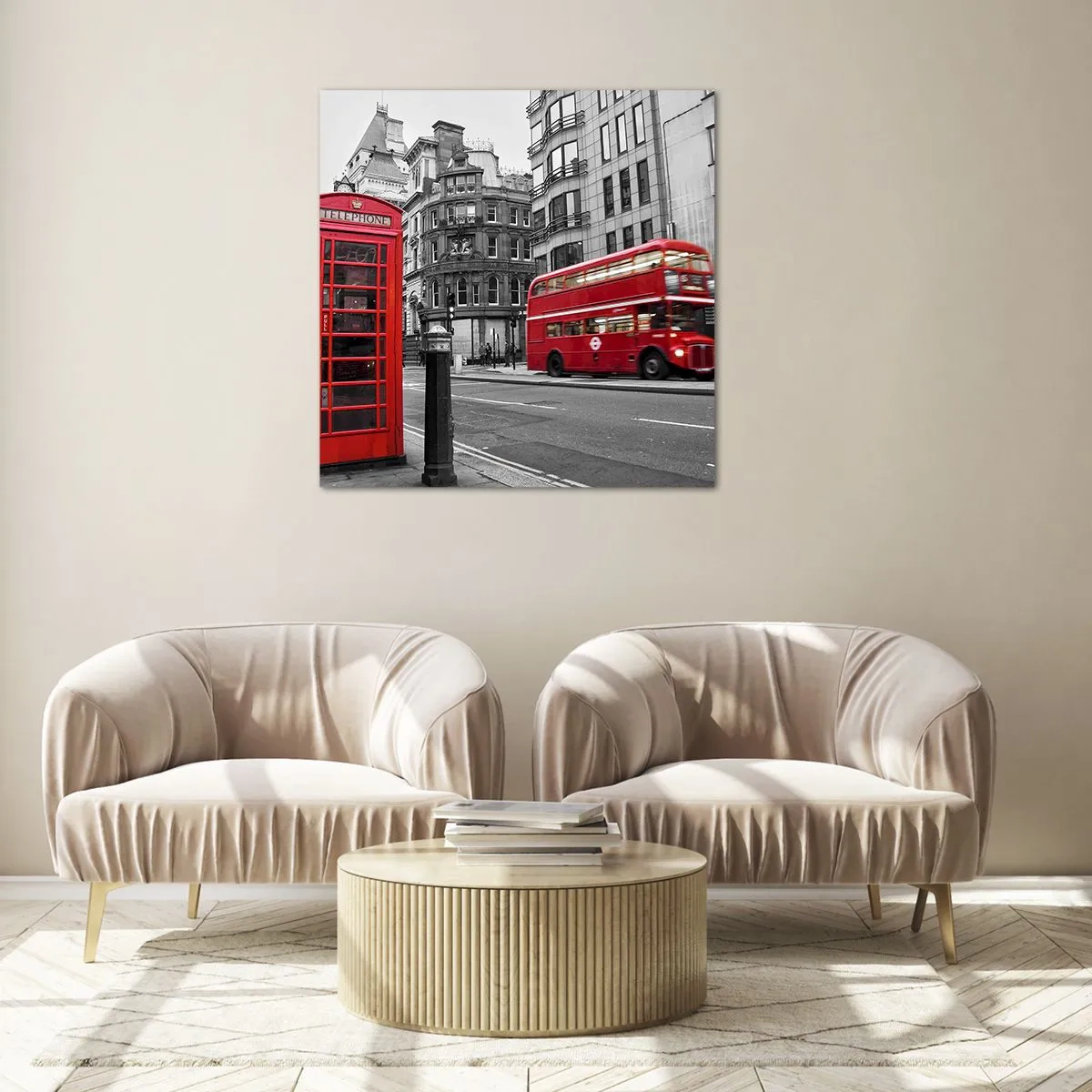 Quadro su vetro - Il più rosso d'Europa - 70x70 cm