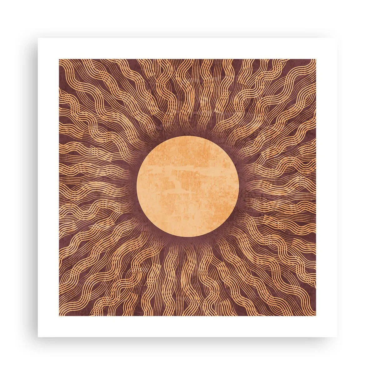 Poster - L'icona del sole - 50x50 cm