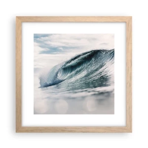 Poster in cornice rovere chiaro - Cima d'acqua - 30x30 cm