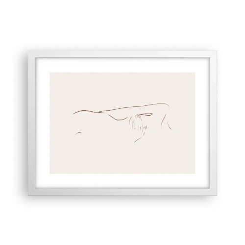 Poster in cornice bianca - La forma del desiderio - 40x30 cm