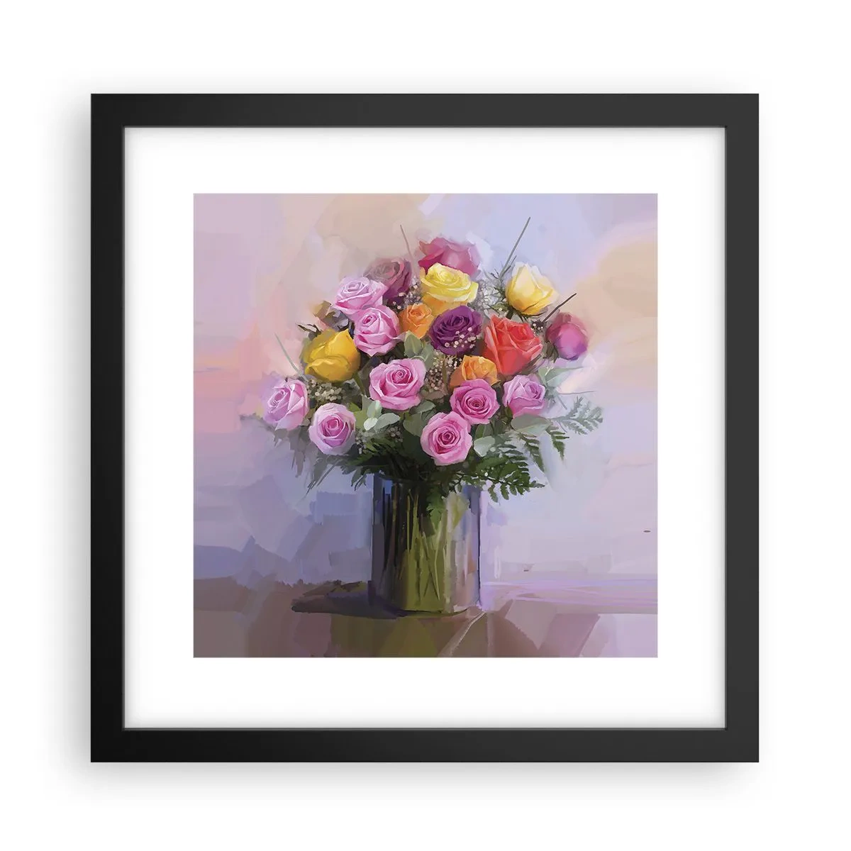 Poster in cornice nera - Bellezza immobile - 30x30 cm