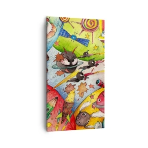 Quadro su tela - Stampe su Tela - La grande avventura nel cosmo - 45x80 cm
