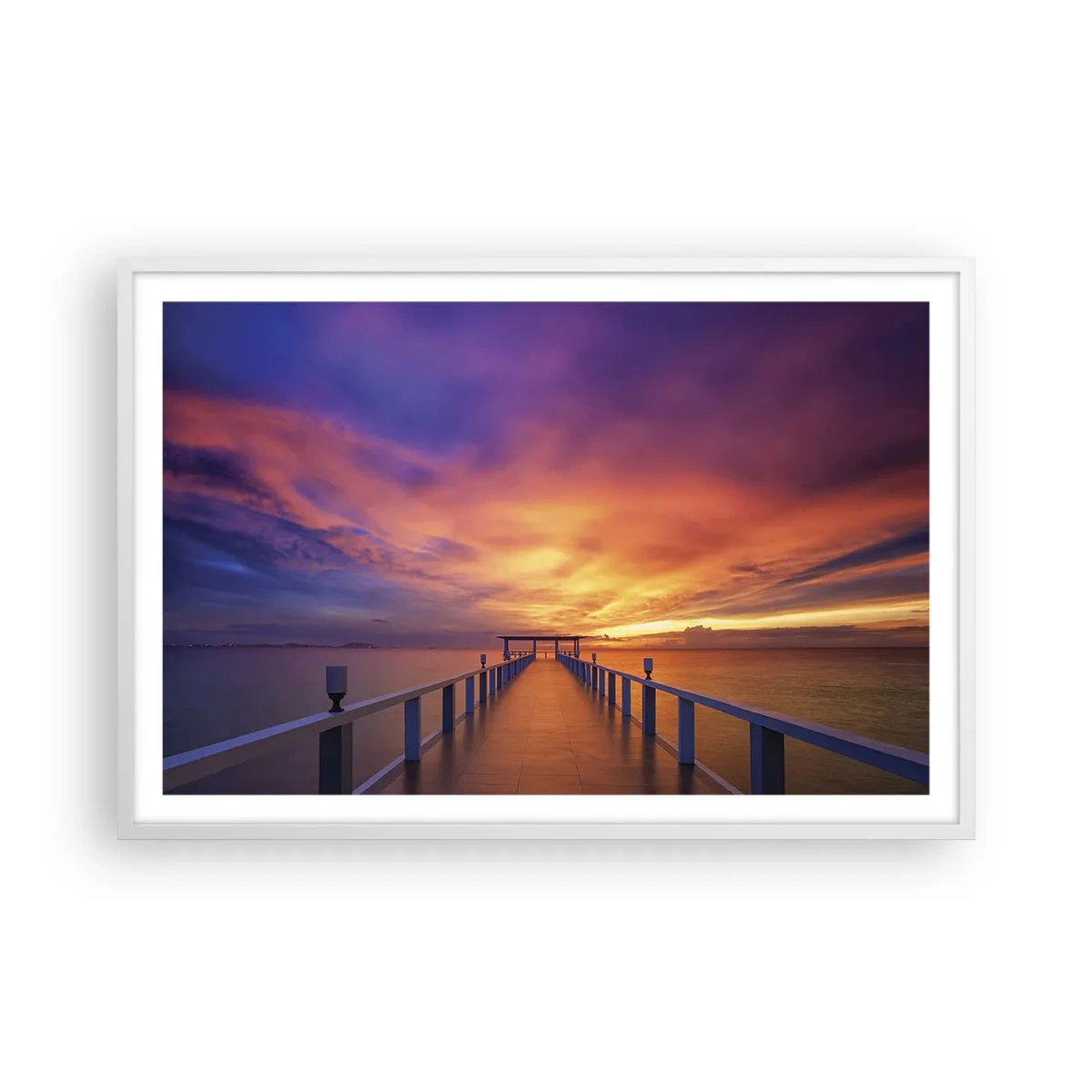 Poster in cornice bianca - Senza fine - 91x61 cm