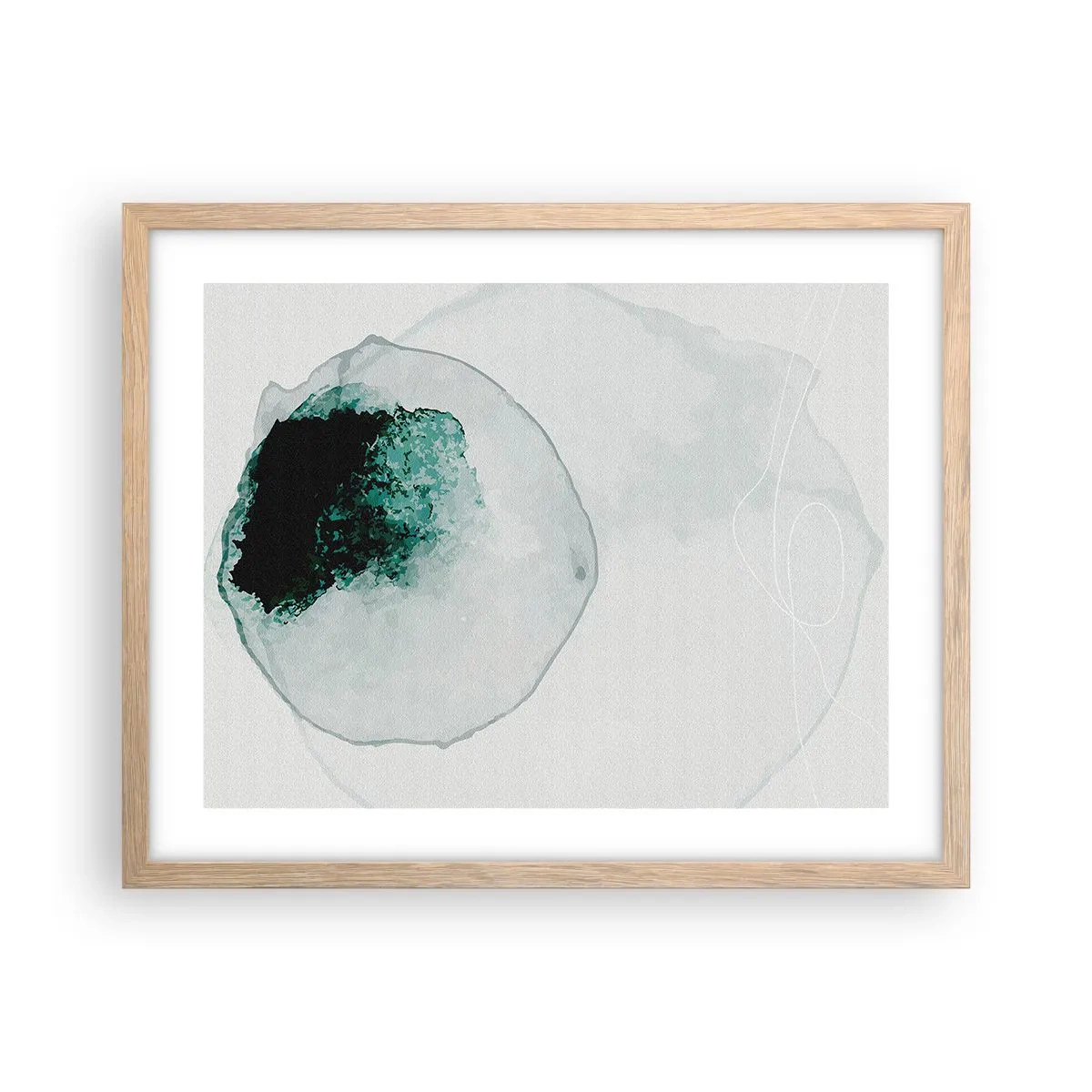Poster in cornice rovere chiaro - In una goccia d'acqua - 50x40 cm
