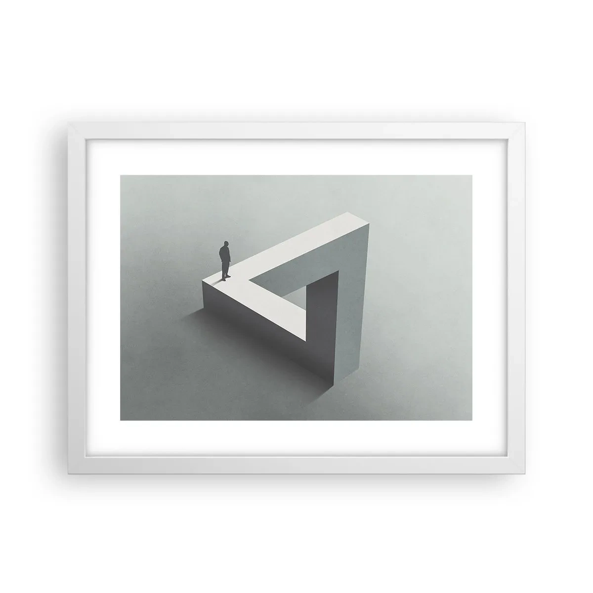 Poster in cornice bianca - Eppure è possibile - 40x30 cm