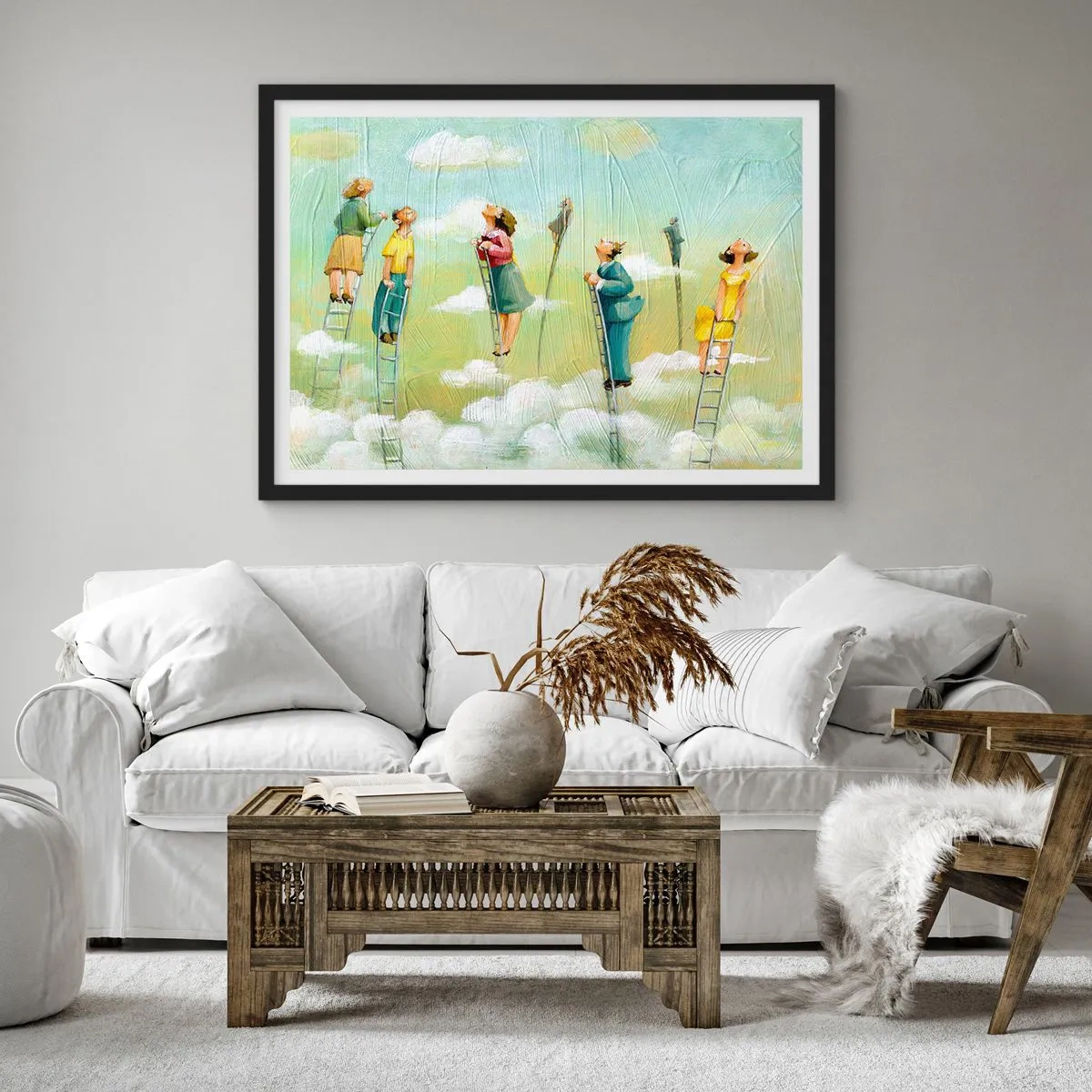 Poster in cornice nera - Seguendo i propri sogni - 40x30 cm