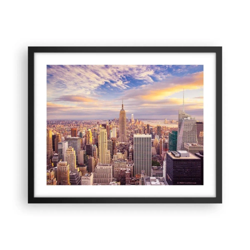 Poster in cornice nera - Toccando le nuvole - 50x40 cm