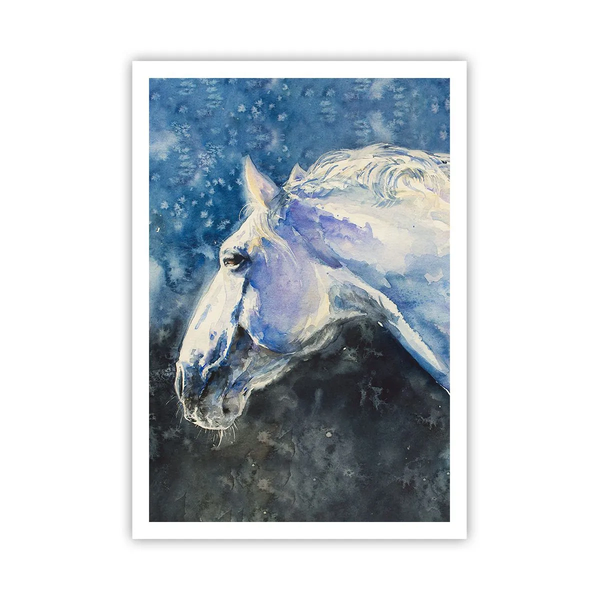 Poster - Ritratto in luce blu - 70x100 cm