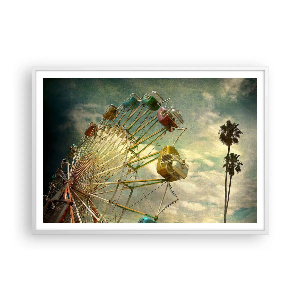 Poster in cornice bianca - Il divertimento comincia... - 100x70 cm