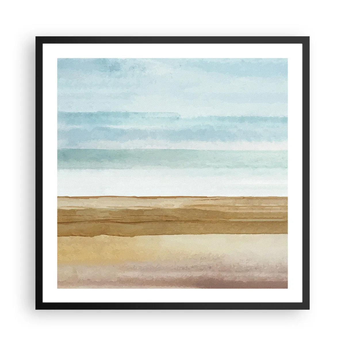 Poster in cornice nera - Rilassamento - 60x60 cm