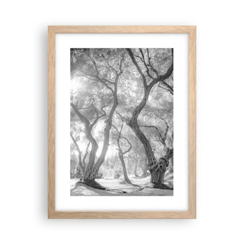 Poster in cornice rovere chiaro - Nell'orto degli ulivi - 30x40 cm