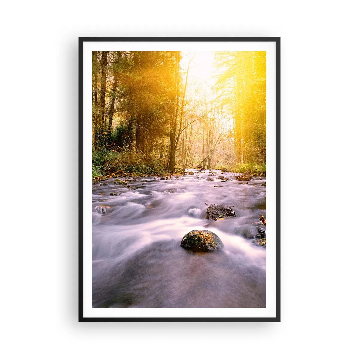 Poster in cornice nera - Malachite in cornice oro-argento - 70x100 cm