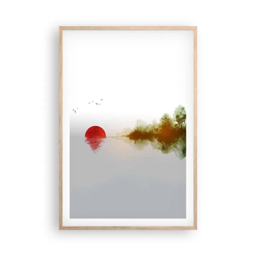 Poster in cornice rovere chiaro - Promessa di pace - 61x91 cm